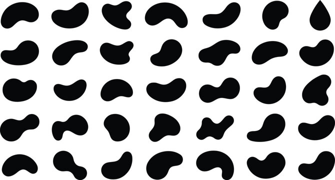 Modern seamless abstract organic shapes pattern for branding and creative design projects