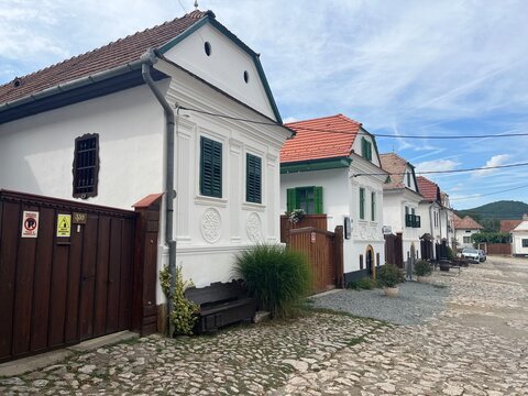 old village street, Rimetea Village, Alba, Romania 