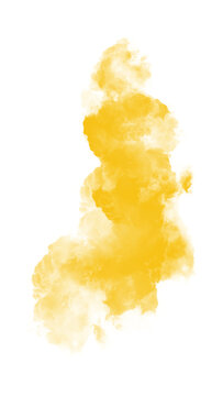Golden Yellow Smoke Plume and Glowing Dust Cloud Overlay PNG with Transparent Background, Isolated Magic, Energy, Autumn, Light and Atmospheric Effect