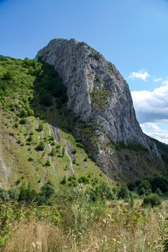 rocks in the mountains, Valisoara Gorges, Trascau Mountains, Romania 