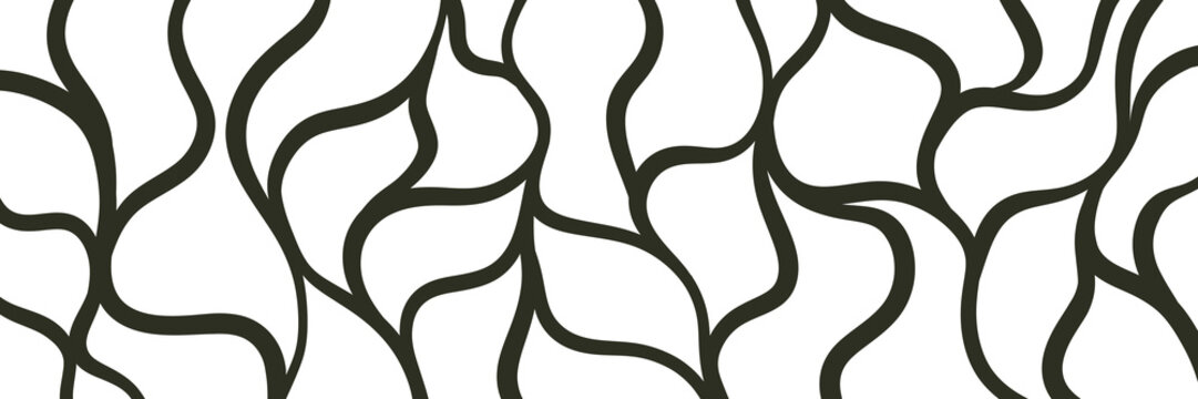 Abstract black and white organic root lines pattern overlay. PNG graphic element for nature-inspired designs, modern art, and elegant layouts.
