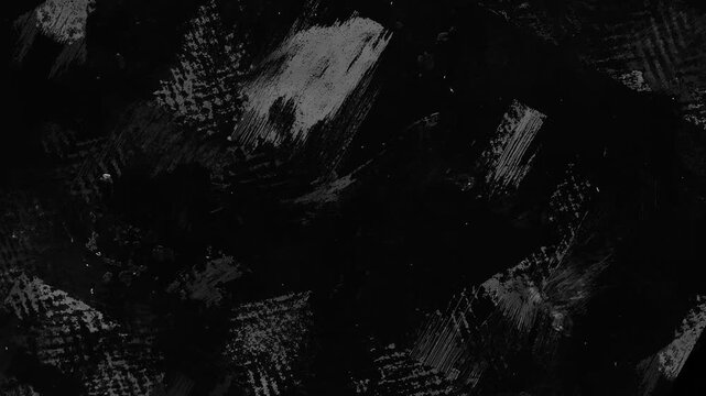 Abstract black and white grunge texture motion background