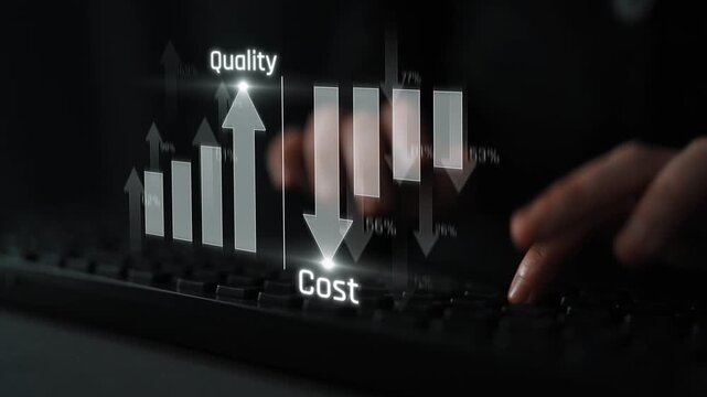 Increase quality and reduce cost represent quality, cost, and performance optimization for business strategy and resource efficiency Marrow