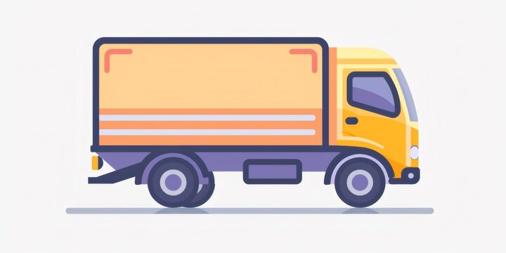 Delivery truck illustrating logistics and transportation concept
