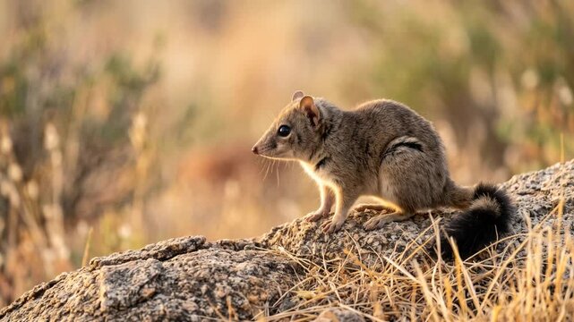 kowari close up at morning light in the simpson desert australia video