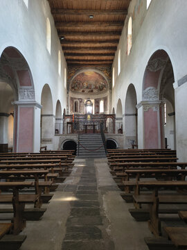 Inerior of the San Vittore Church in Locarno, Switzerland