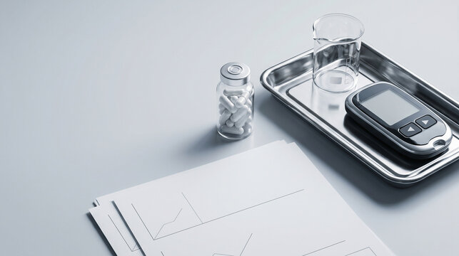 Obesity Pill Trial Findings in Pharmaceutical Lab Still Life