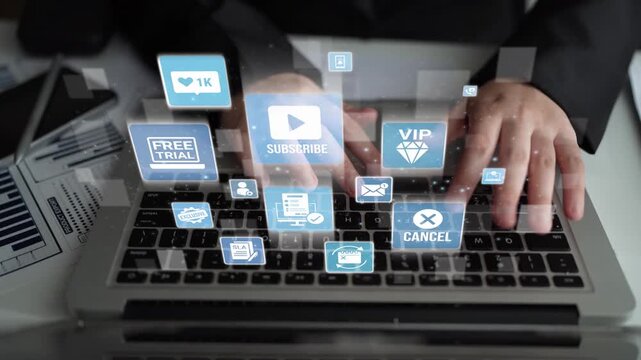 Concept of subscription services provides exclusive digital content. This model offers continuous access, enhancing subscription services with personalized experiences and benefits. Funnel