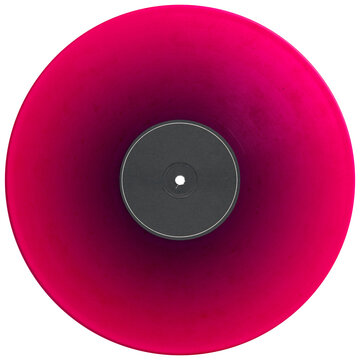 Red Pomegranate retro style vinyl record black label. realistic photography. png isolated on transparent background for graphic design