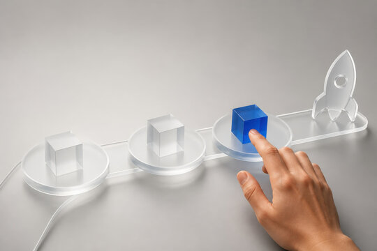Go Live Pipeline with Blue Product Block for Deployment Workflow Release Stages and Launch Operations