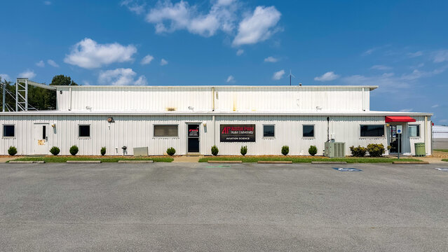 The Austin Peay State University, APSU, Aviation Science Building at Clarksville Regional Airport, also known as Outlaw Field