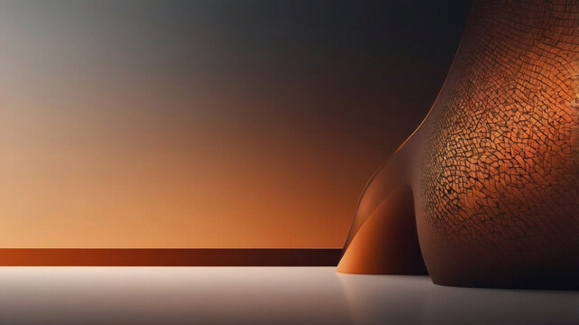 Futuristic abstract orange gradient background with smooth light transitions for tech wallpaper