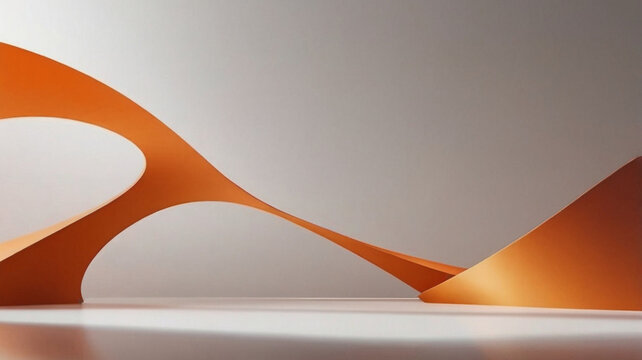 Futuristic abstract orange gradient background with smooth light transitions for tech wallpaper