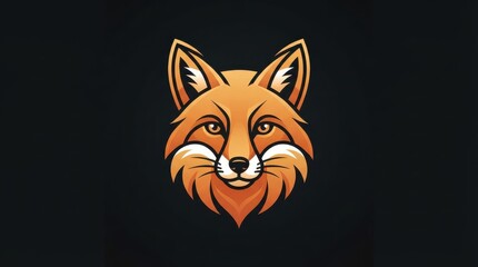 Fototapeta premium Fox head mascot logo vector illustration