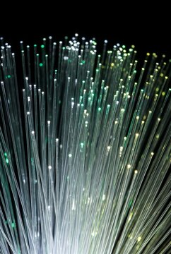 Vertical 3D filament array shifting into gold