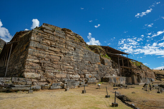 Chavin de Huantar, Peru - July 15, 2026: Chavin de Huantar archaeological site in Huari province, Peru.