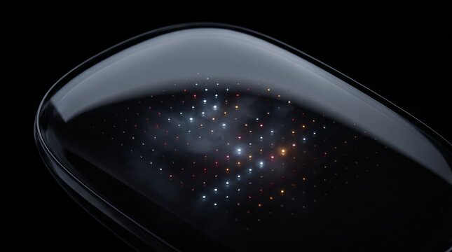 Curved 3D dome reflecting scattered starlight