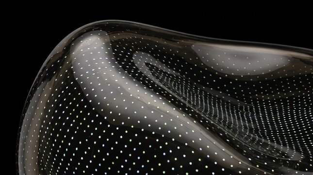 3D surface rendered with a scatter of starlight