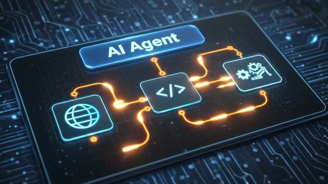 AI Agent Software Workflow on Digital Microchip Interface