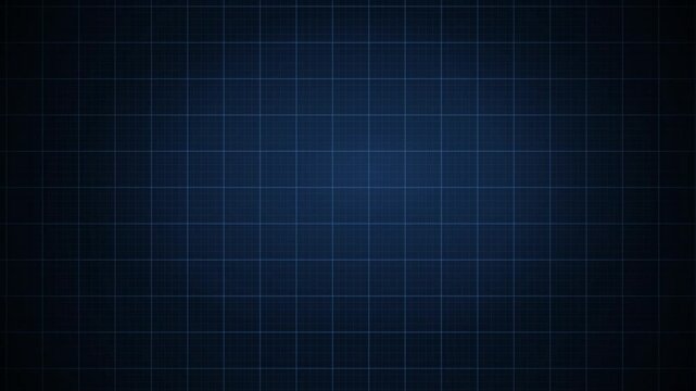 Modern digital graph paper grid chart subtle dark blue background with military, science, technology, or medical theme backdrop animated wallpaper 4K.