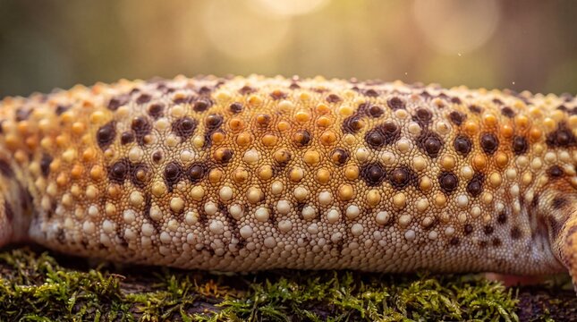 Macro Close Up of Leopard Gecko Skin Texture