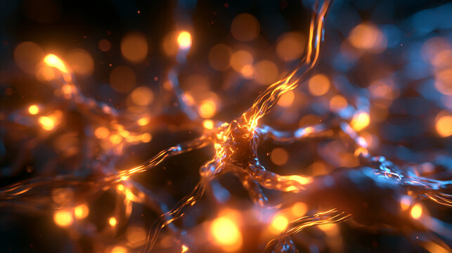 Glowing Neuron Cell and Synaptic Neural Network