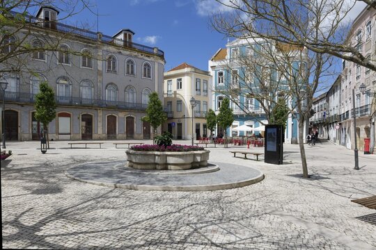 Square Viscount Serra do Pilar, Traditional architecture, Santarem, Ribatejo, Portugal