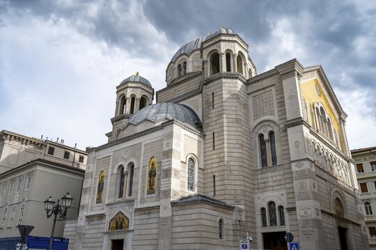 Serbian Orthodox Church Santissima Trinit&agrave; e di San Spiridione, Trieste, Friuli-Venezia Giulia Region, Italy