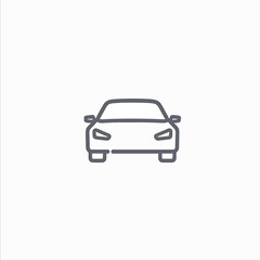 Fototapeta premium Minimalist car icon outline design
