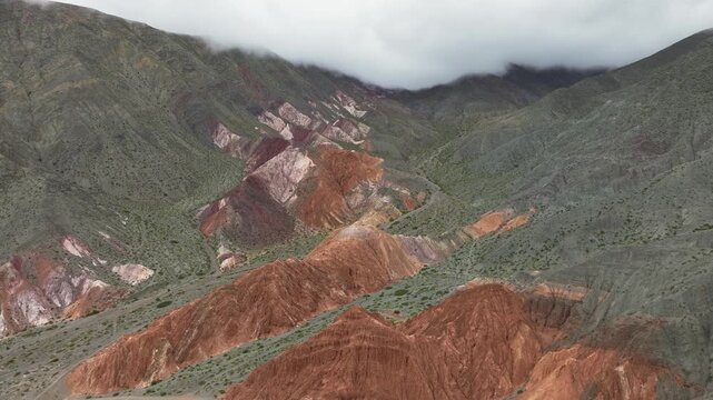 Colorful mountain landscape in Purmamarca, Jujuy, Argentina