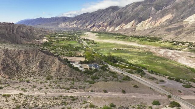 Andean valley landscape near Purmamarca, Jujuy, Argentina