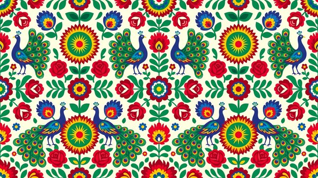 seamless floral pattern with flowers