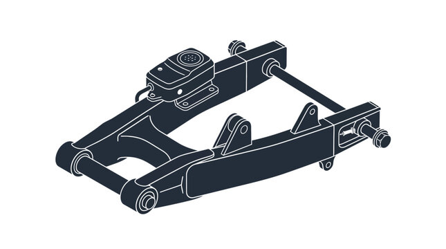 Motorcycle swingarm assembly with sensor