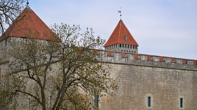 Medieval Kuressaare episcopal castle in Estonia