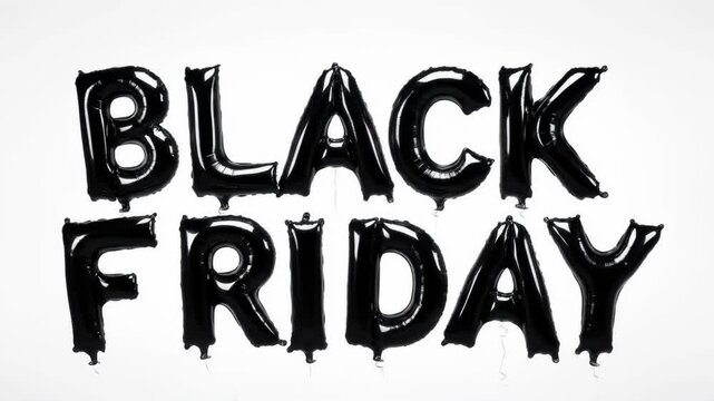 Dynamic black friday sale animation with bold dripping text