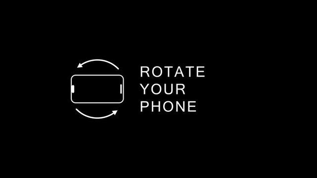 Rotate Phone Device Animation for Landscape and Portrait Screen Orientation