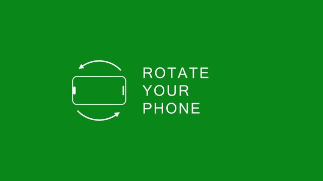 Rotate Phone Device Animation for Landscape and Portrait Screen Orientation
