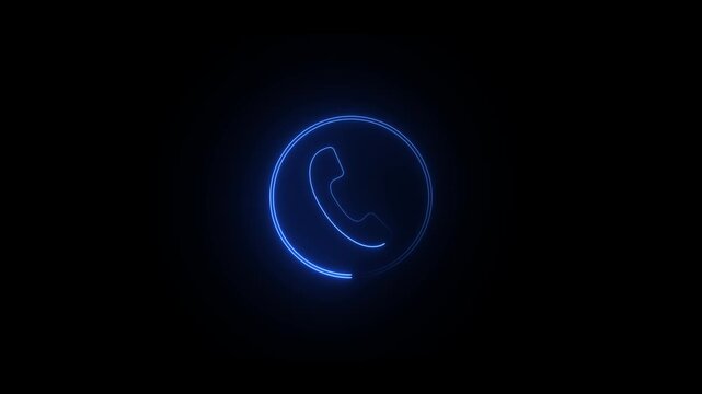 incoming, call, icon, animation, concept, smart, mobile, phone, screen