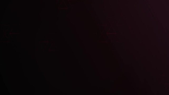 Crimson red glowing triangle diamond pattern motion background
