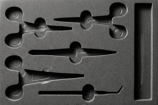 Foam Insert with Precision Cutouts for Tool Storage and Packaging