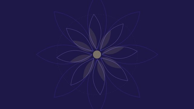 Abstract floral motion background for Victory Day remembrance
