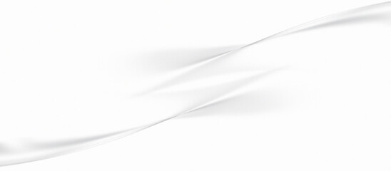 Obraz premium Abstract White and Grey Wave Lines Background Banner