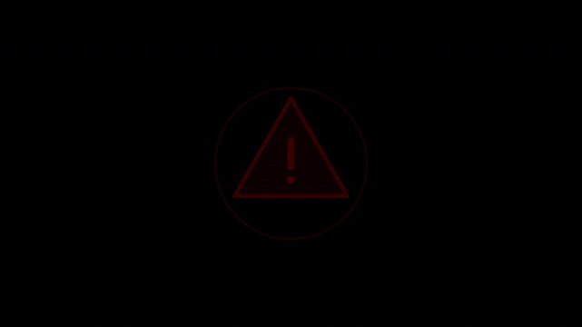 Red flashing strobe hazard beacon icons with alpha channel for emergency warning alerts