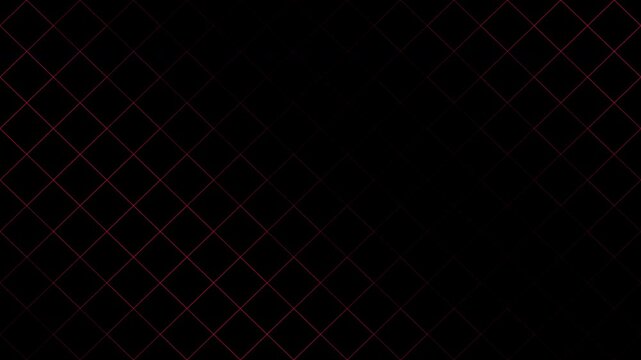 Red geometric diamond grid lines on alpha channel background for modern digital overlay