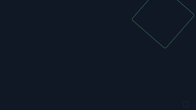 Minimalist abstract geometric motion animation 4k background, with rotating colorful, square frames