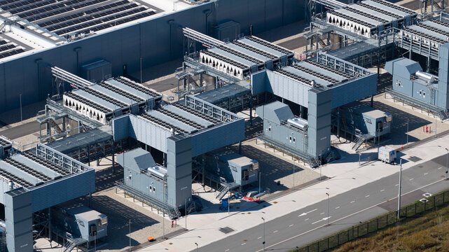 Aerial view of Hyperscale Data Center in Winschoten, Netherlands
