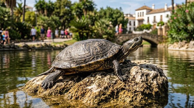 turtle in the park