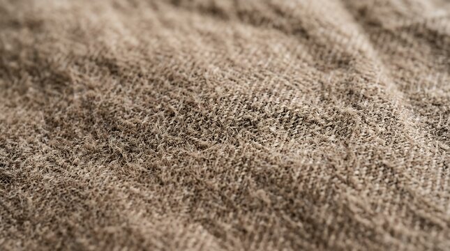 Detailed texture of soft brown flannel woven fabric with cozy warm textile fiber pattern flannel fabric texture brown background textile material woven soft cozy warm pattern detail fiber cloth