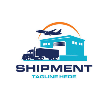 Illustration of Cargo and Shipment Logo Design Vector Illustration