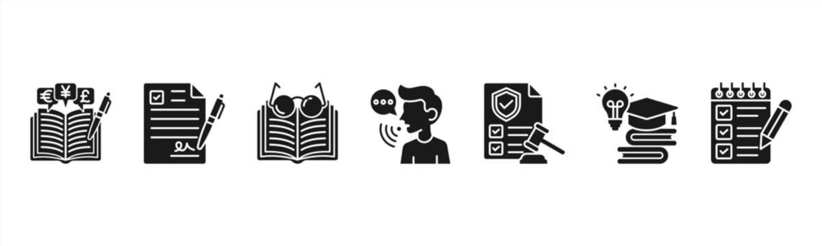 Grammar web banner featuring Vocabulary, Writing, Reading, Speaking, Rules, Learning, and Practice for language education and communication skills.